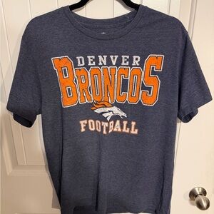 NFL Denver Broncos Navy and Orange Tee